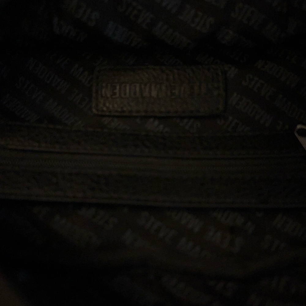 Steve Madden Signature Hip Belt Bag Embossed Black - Picture 13 of 14